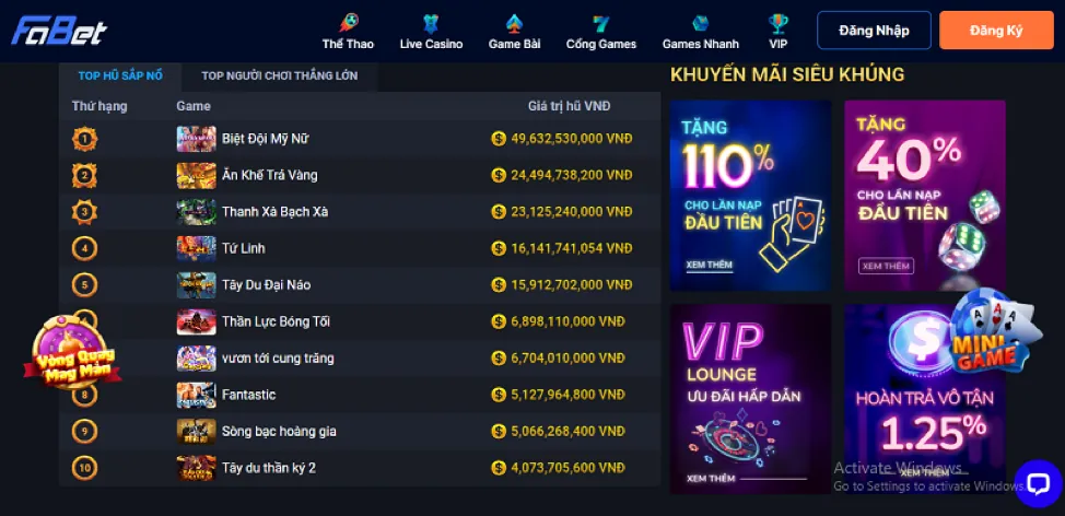 Các tính năng nổi bật của ứng dụng 13win20